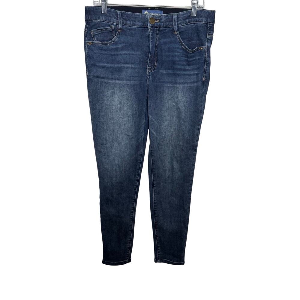 Democracy Ab Solution Jegging Jeans Size 10 Dark Wash Stretch Mid Rise‎ Slim Fit